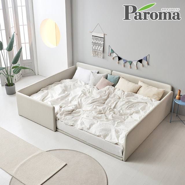 파로마-파로마 유어 낮은 저상형 패밀리 가족 침대 프레임 슬림 가드 E0등급 Q+Q