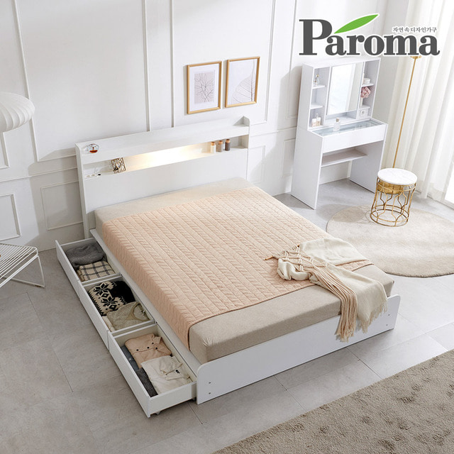 파로마-파로마 아너 LED 침대 기본형 3단서랍 슈퍼싱글SS