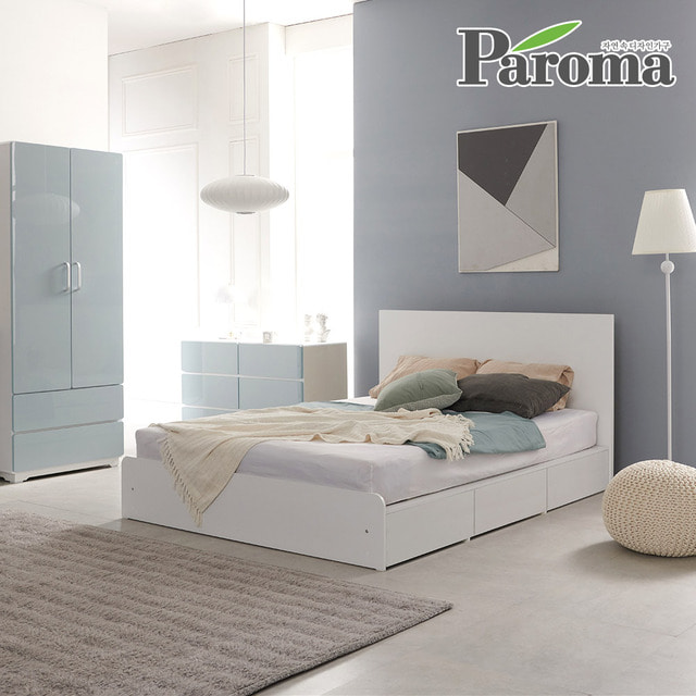 파로마-파로마 베이직 침대 기본형 3단서랍 퀸Q