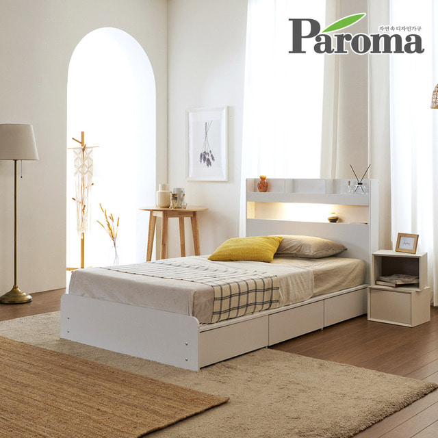 파로마-파로마 라피 LED 침대 기본형 3단서랍 슈퍼싱글SS