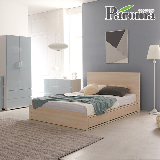 파로마-파로마 베이직 침대 하부수납형 3단서랍 퀸Q