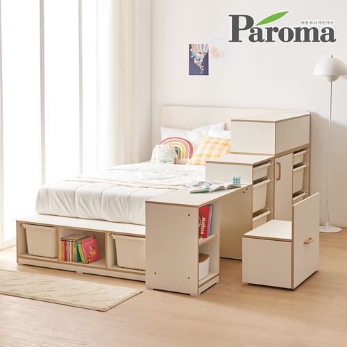 파로마-파로마 멀티 G 모듈 수납 혼합 책상 침대세트 어린이 수납침대